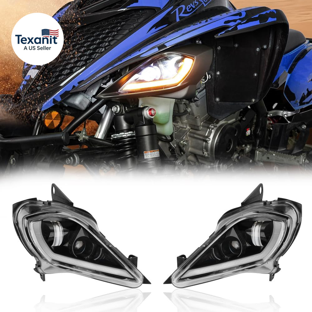 LED Headlights with Low Beam, Daytime Light, Turn Signal Compatible with Raptor
