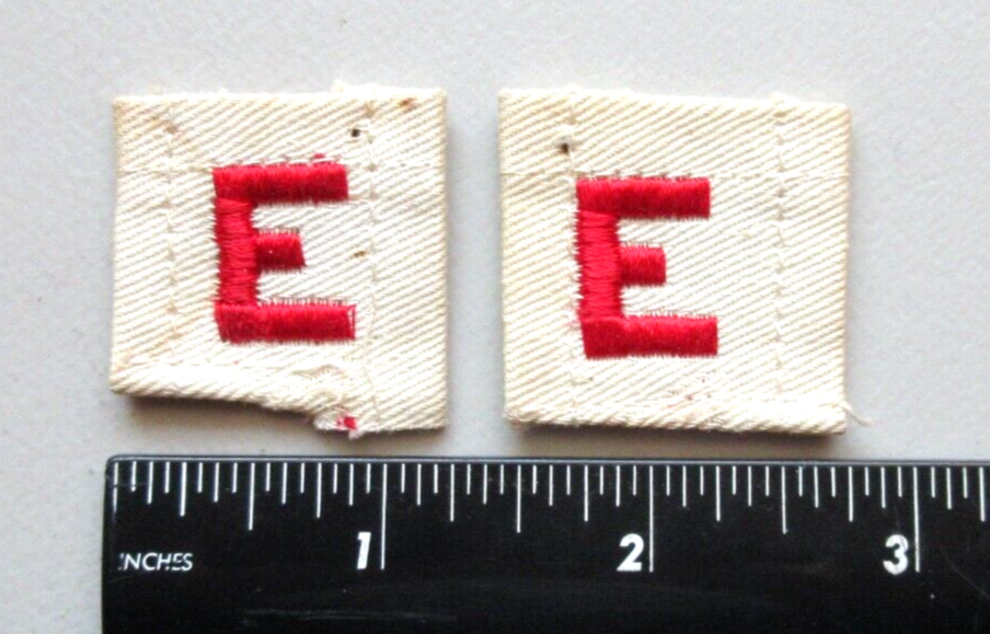 ⭐U.S. NAVY BATTLE EFFICIENCY E AWARD RED / WHITE RATE INSIGNIA MILITARY PATCHES