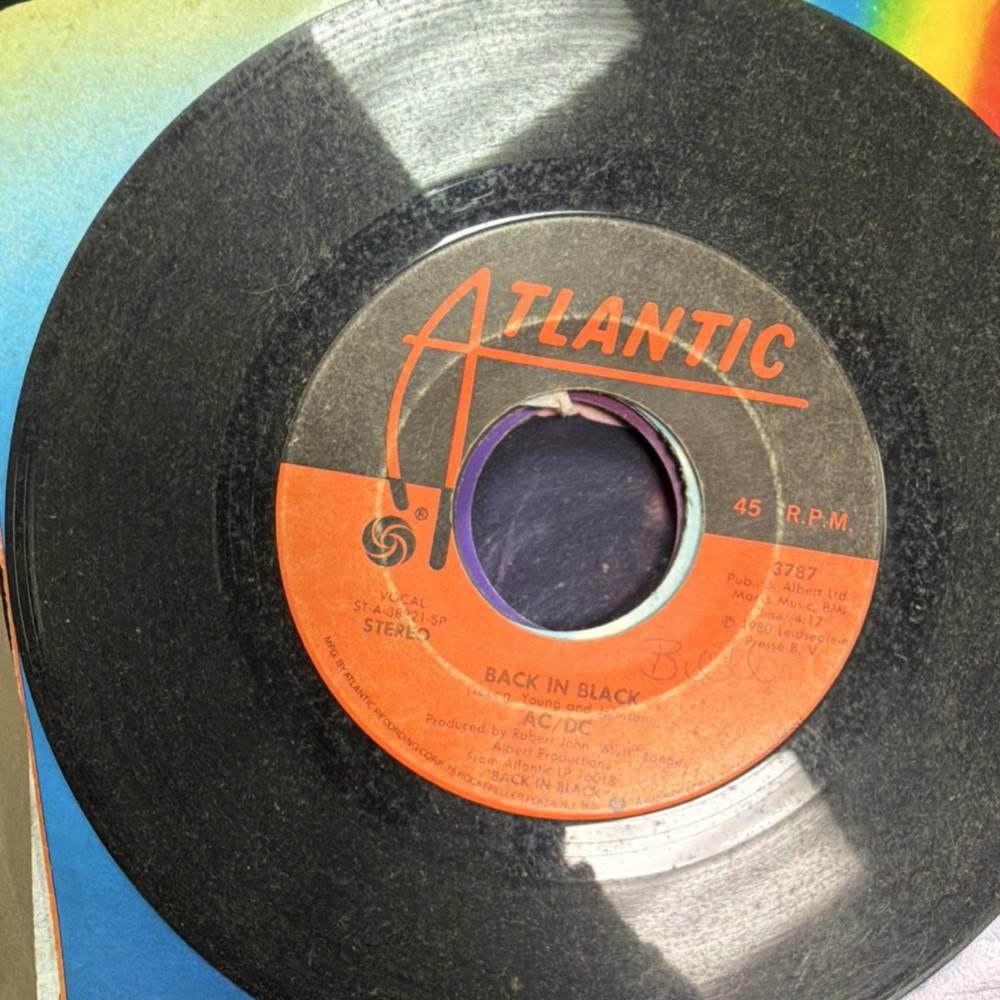 AC/DC Back In Black 1980 Atlantic 3787 7