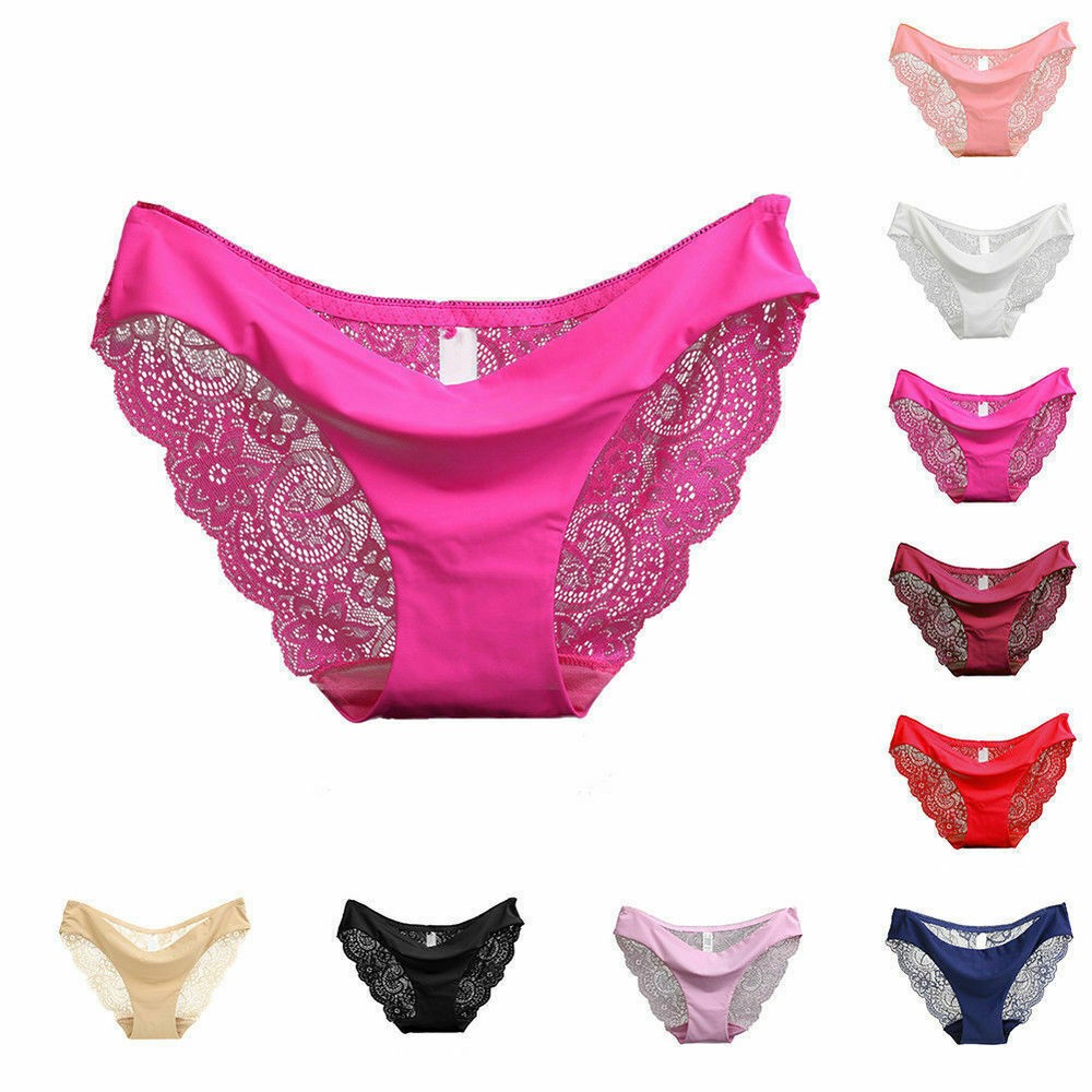 Women Seamless Lace G-string Briefs Panties Thongs Lingerie Underwear Knickers