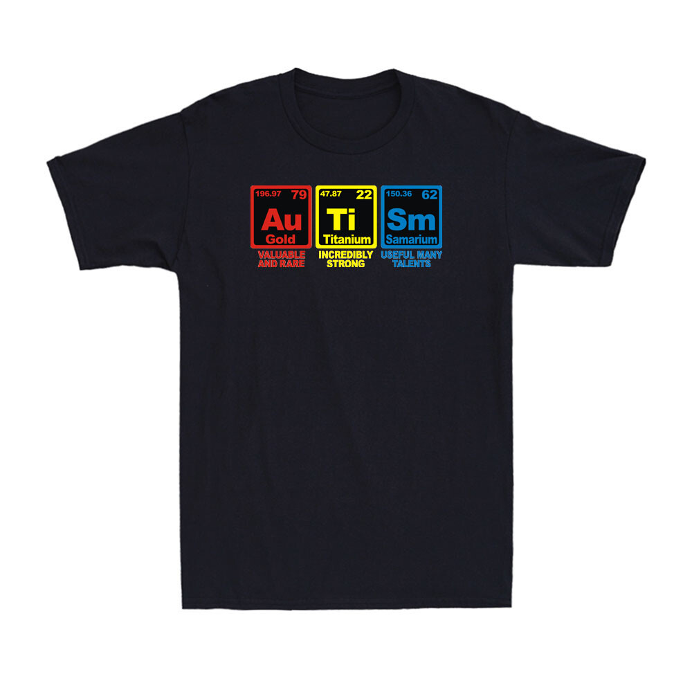 Autism Awareness Elements Periodic Table World Autism Awareness Men's T-Shirt