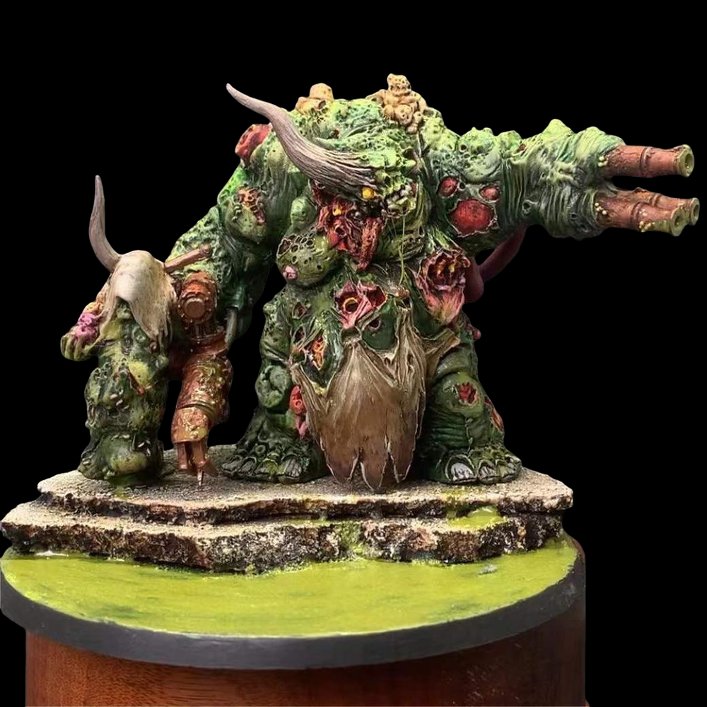 Warhammer AOS Nurgle Daemon Prince Herald Chaos Painted Army Model Gallery