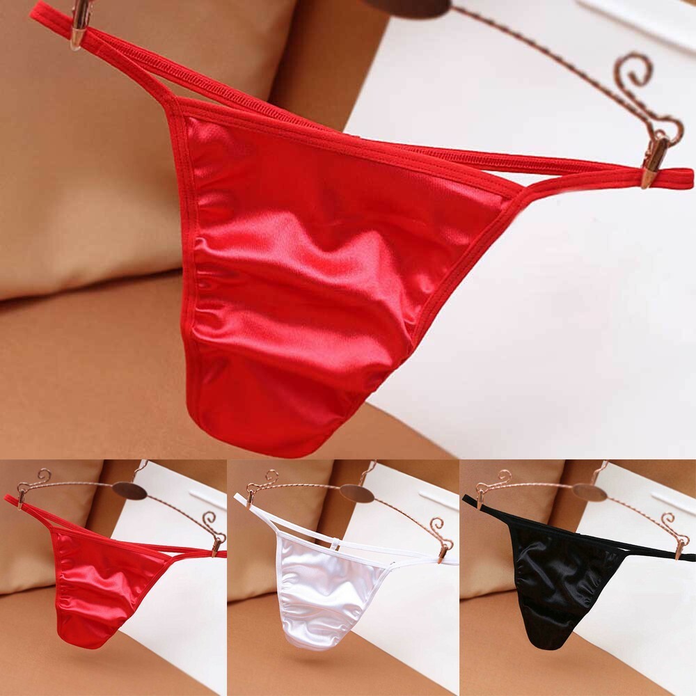 Mens Brief Mini-Thong Swimwear Swim Underwear Bikini Swimsuit Beachwear T-Back