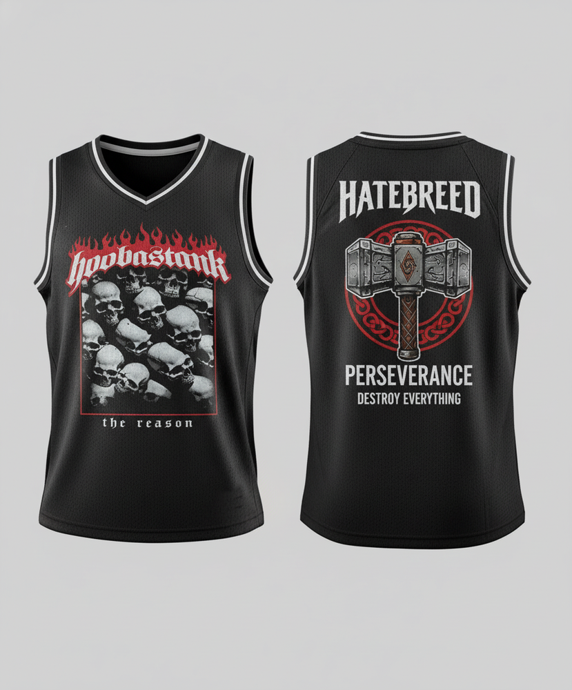 Hatebreed Basketball Jerseys For Music 3D S-5XL Polyester MIN972