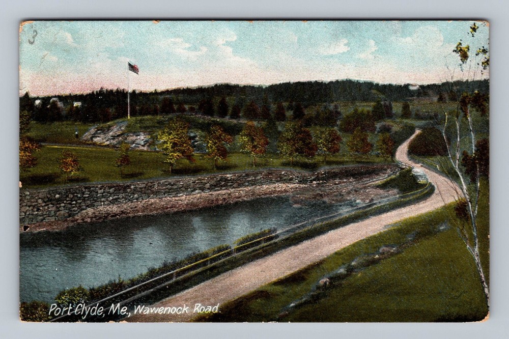 Port Clyde FL-Florida Wawenock Road Vintage Postcard Standard Souvenir Postal