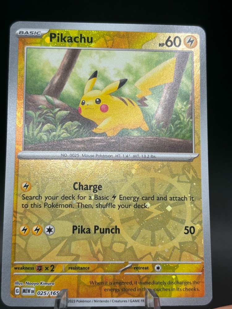 PIKACHU 025/165 Cosmos Cosmo Holo Costco Exclusive MEW EN NM Pokemon 151