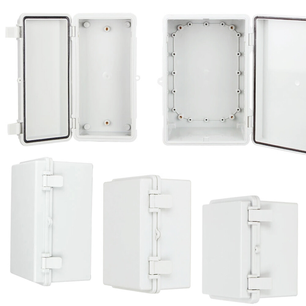 Platisc Project Enclosure Waterproof ABS Electrical Junction Box w/ Cable Glands-image