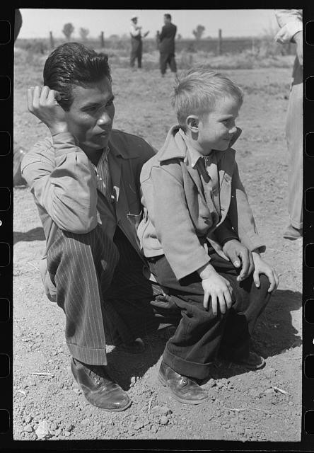 Photo:1930s Boys Kneeling Portrait Black White Photo