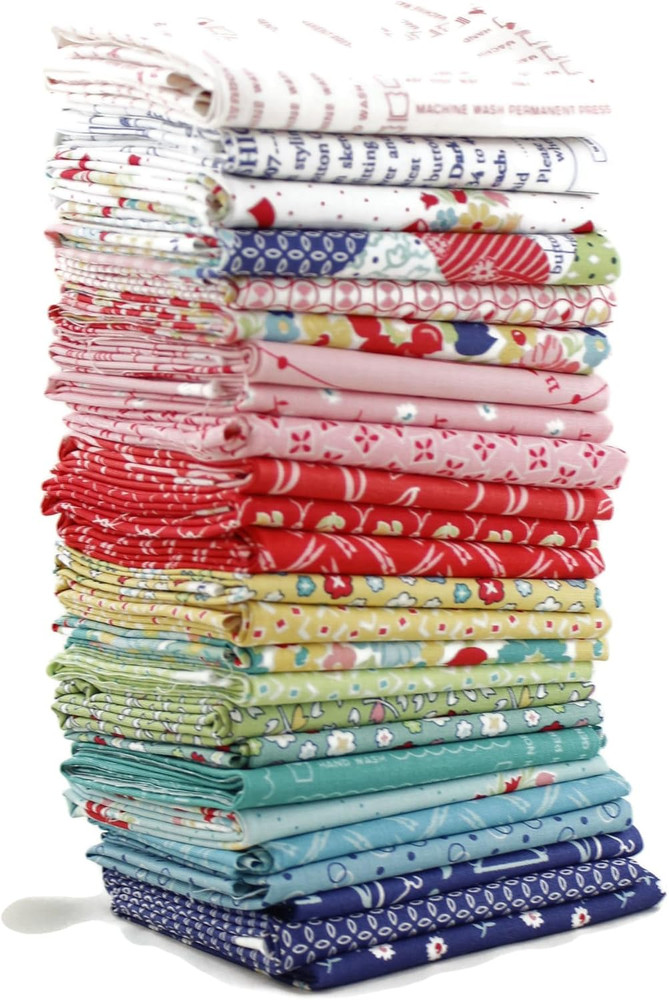 Vintage Happy 2 Fat Eighth Bundle (25 Pieces) by Lori Holt for Riley Blake 9 X 2