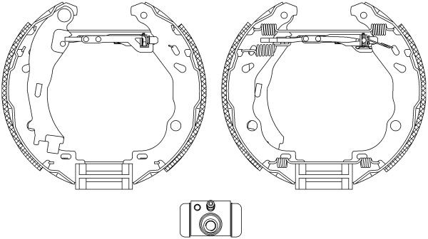 Rear Brake Shoe Set Fits Citroen Peugeot Mintex MSP288 1 Year Warranty