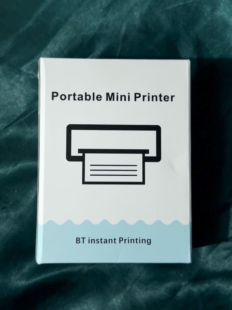 Wireless Pocket Thermal Printer with 6 Free Thermal Paper Rolls  