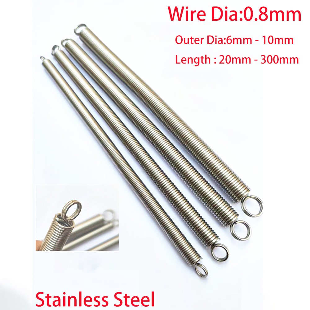 Stainless Steel Closed Loop Tension Spring 0.8mm Wire Dia