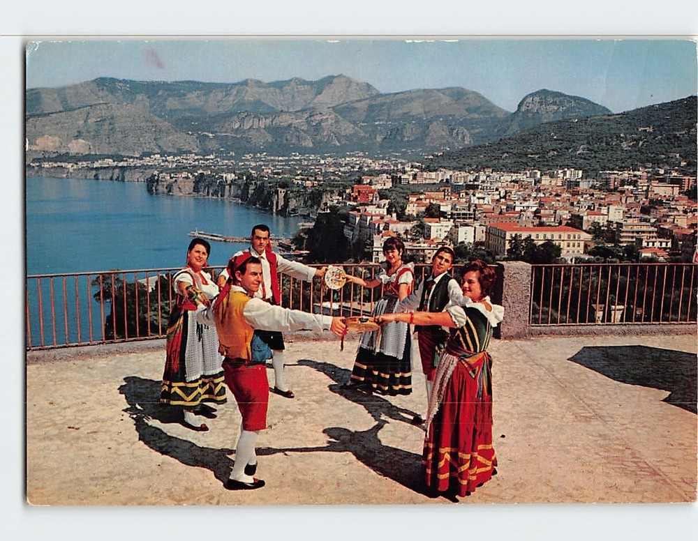 Postcard Tarantella Sorrento Italy
