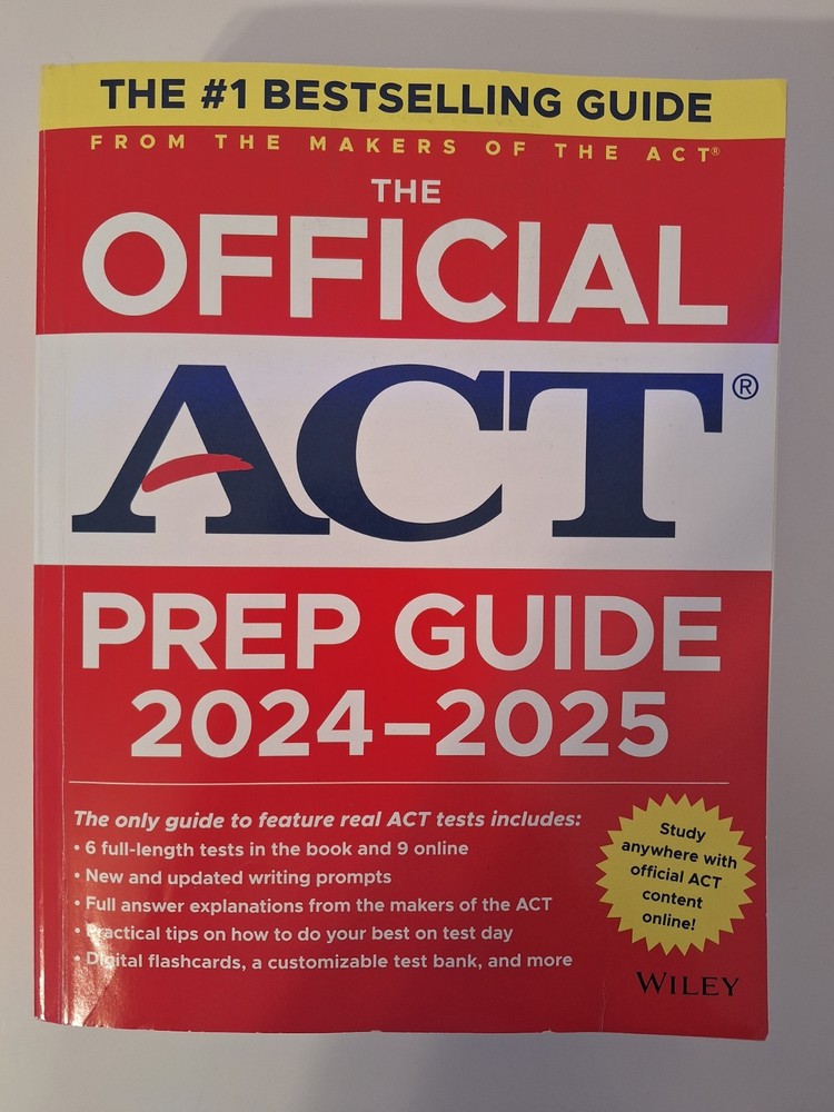 Wiley The Official ACT Prep Guide 2024-2025 Paperback Study Guide Exam Prep