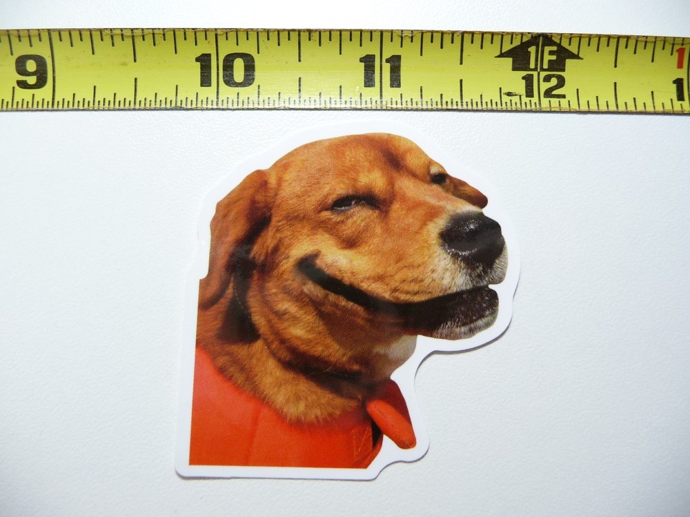 Funny Dog Decal Sticker - Playful Furball Pet Design