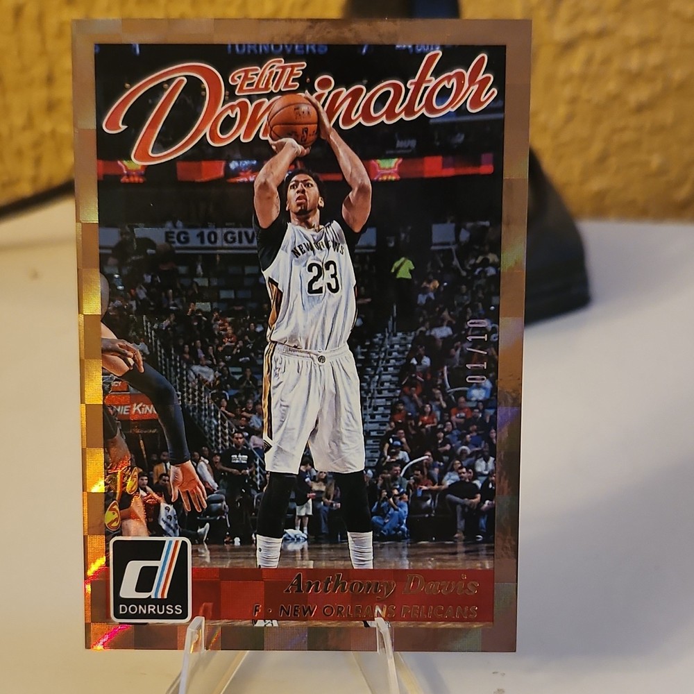 2015-16 Panini Donruss Elite Dominator Insert - Anthony Davis #20 /10 Pelicans