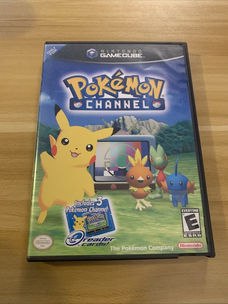 Pokémon Channel Nintendo GameCube 2003 Black Label Complete In Box, Clean Disk