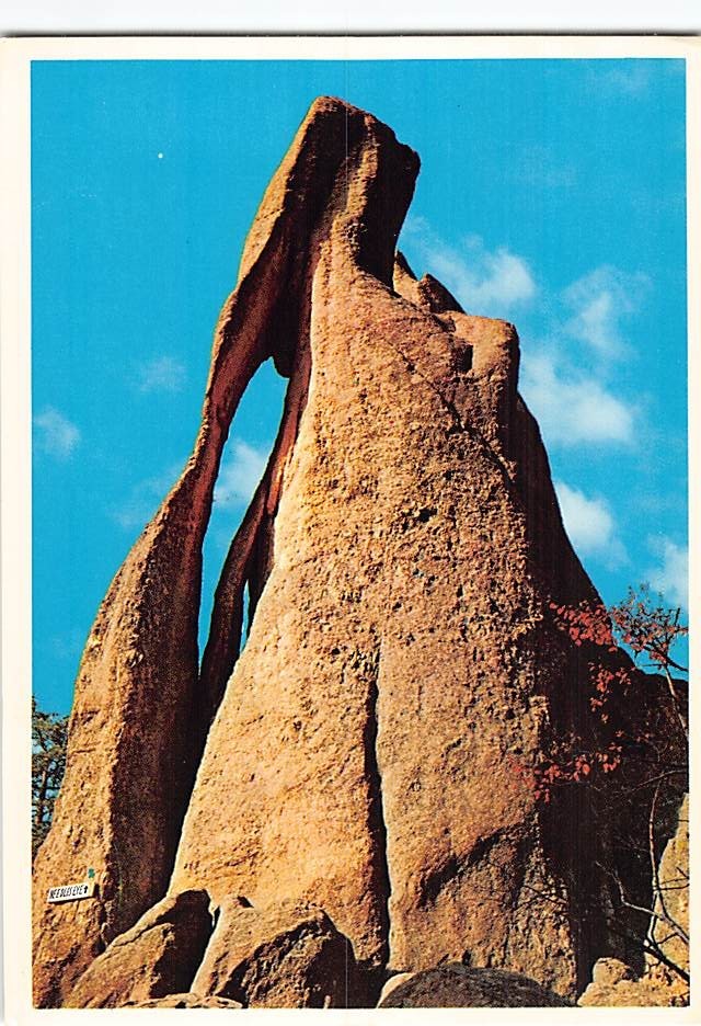 Postcard Needles Eye Black Hills Custer South Dakota USA