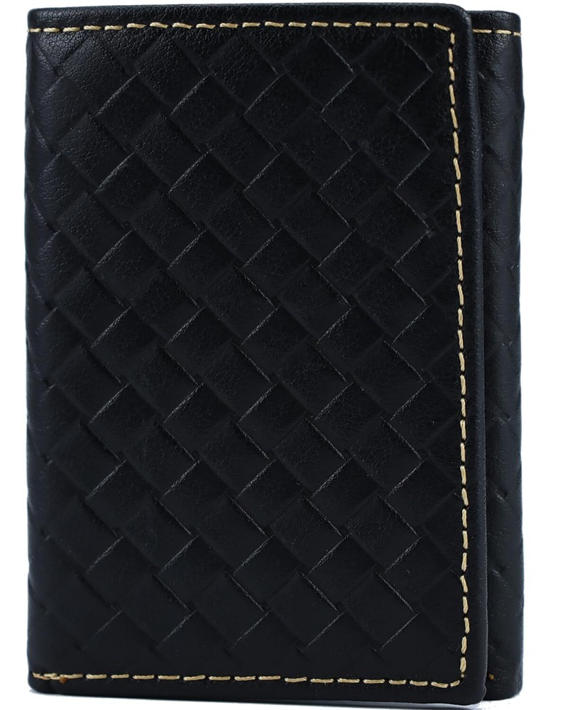 Wallet for Men Leather Wallet RFID Blocking Trifold Wallet Mens Black Men's F...