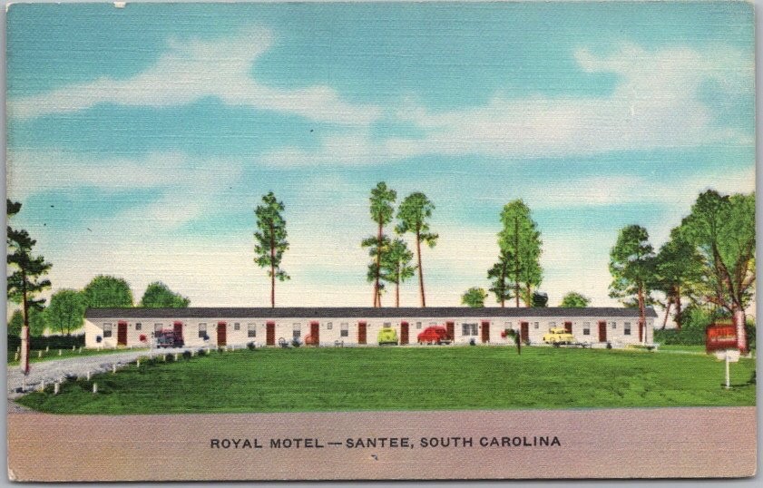 Vintage 1950s SANTEE, South Carolina Postcard 