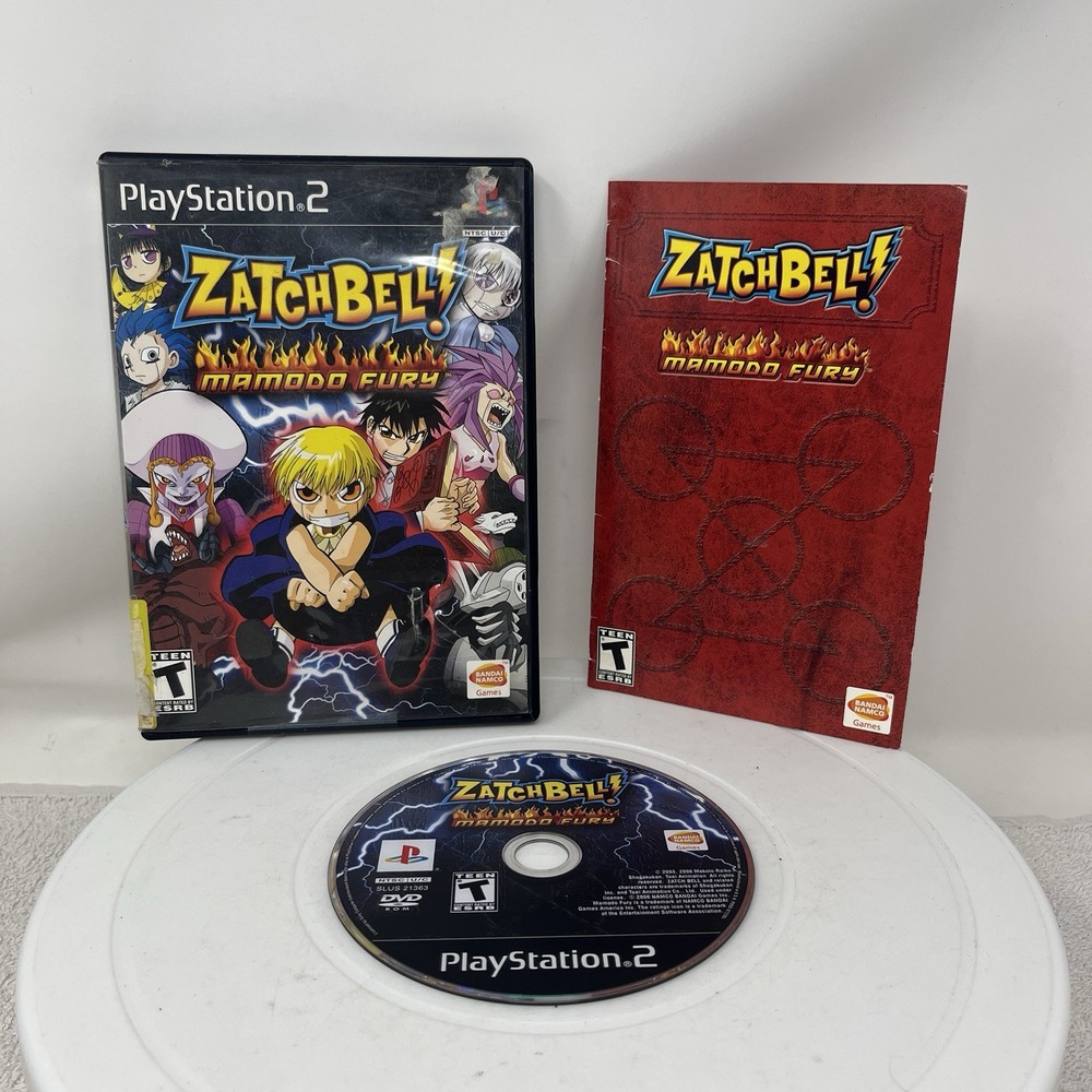 Zatch Bell Mamodo Fury PlayStation 2 PS2 Video Game Complete CIB w/Manual