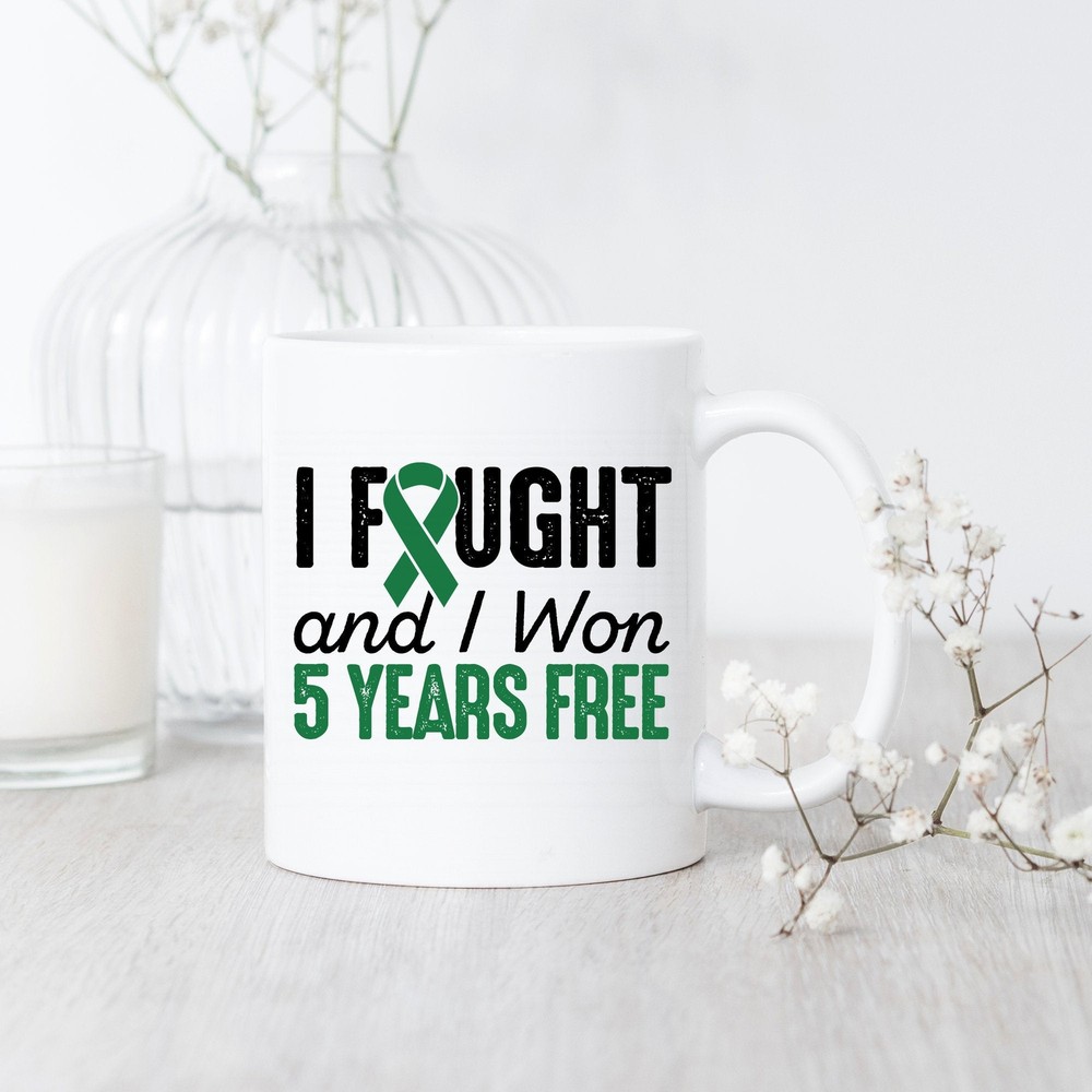 Liver Cancerversary 5 Years Free Mug Liver Cancer Survivor Liver Cancer Free