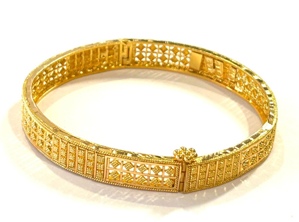 22k 916 Gold Bangle Bracelet 7