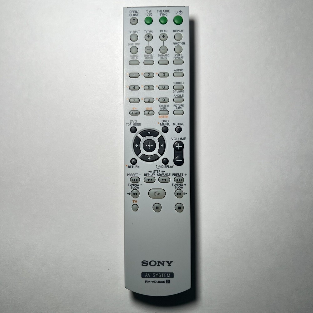 Sony RM-ADU005 Remote Replacement for DAV-HDX266 HCD-HDX266 DVD Home Theater