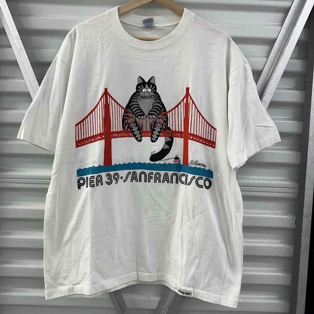 Vintage Kliban Cat Shirt Crazy Shirts Hawaii San Francisco Graphic Tee