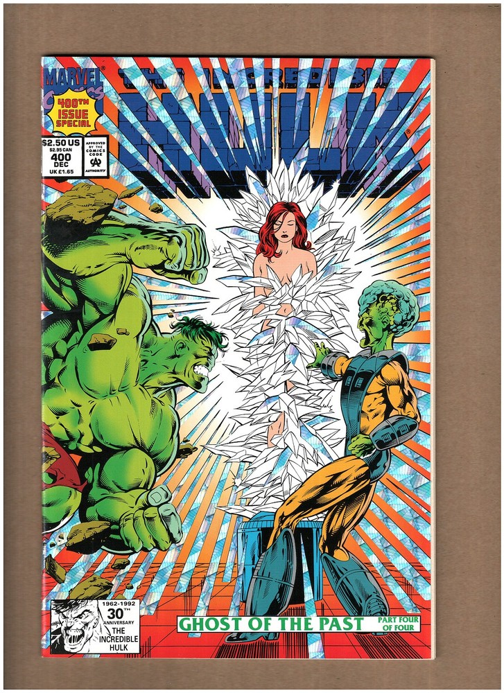 Incredible Hulk #400 Marvel Comics 1992 Foil Cover Peter David LEADER VF+ 8.5