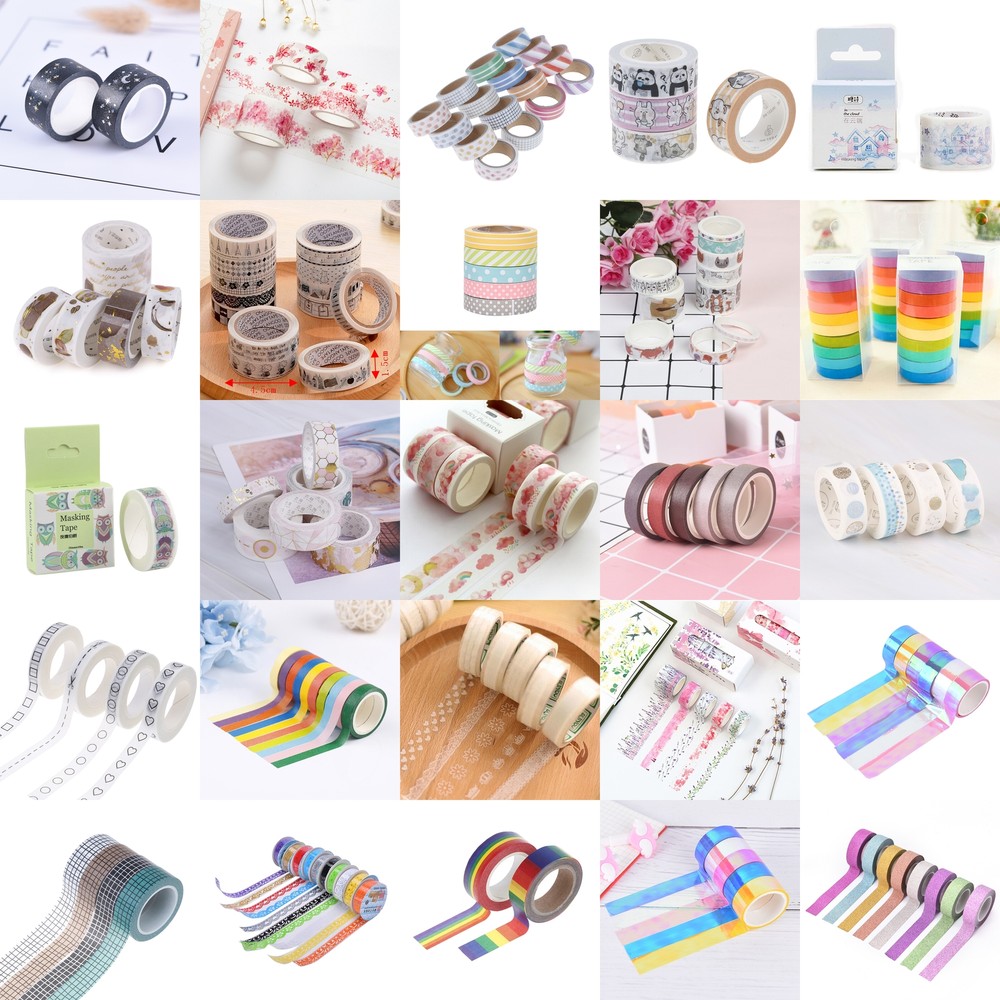Wholesale WashiMasking Tape Scrapbook Decorative Paper Adhesive DIY Stickers *a5