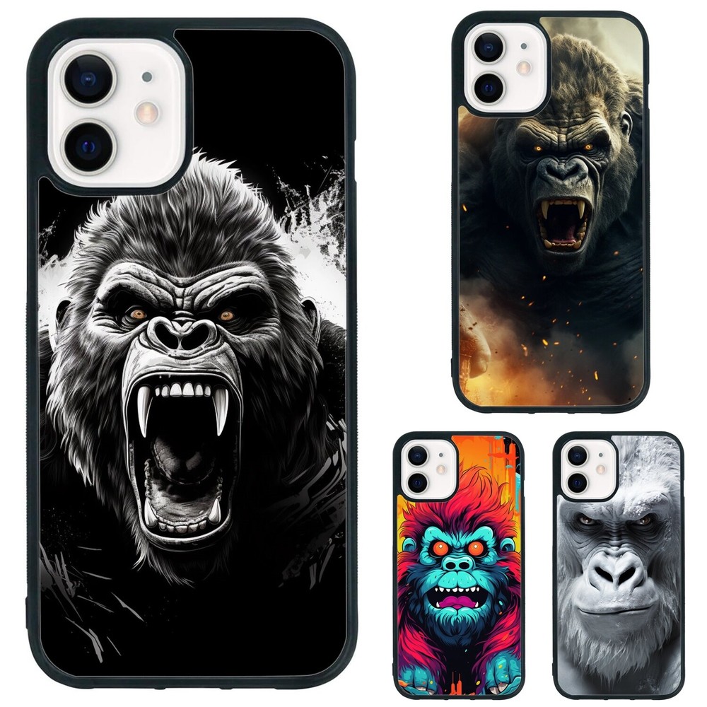 For iPhone XS XR 6 7 8 Plus SE 2nd 3rd giant gorilla ape ferocious Friendly Case