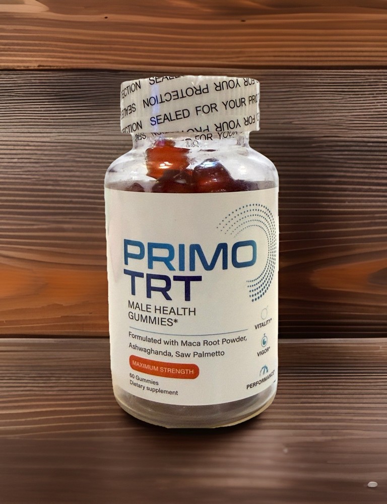 Primo TRT Men's Gummies Advanced Pro Formula Chewable Supplement 60 Gummies