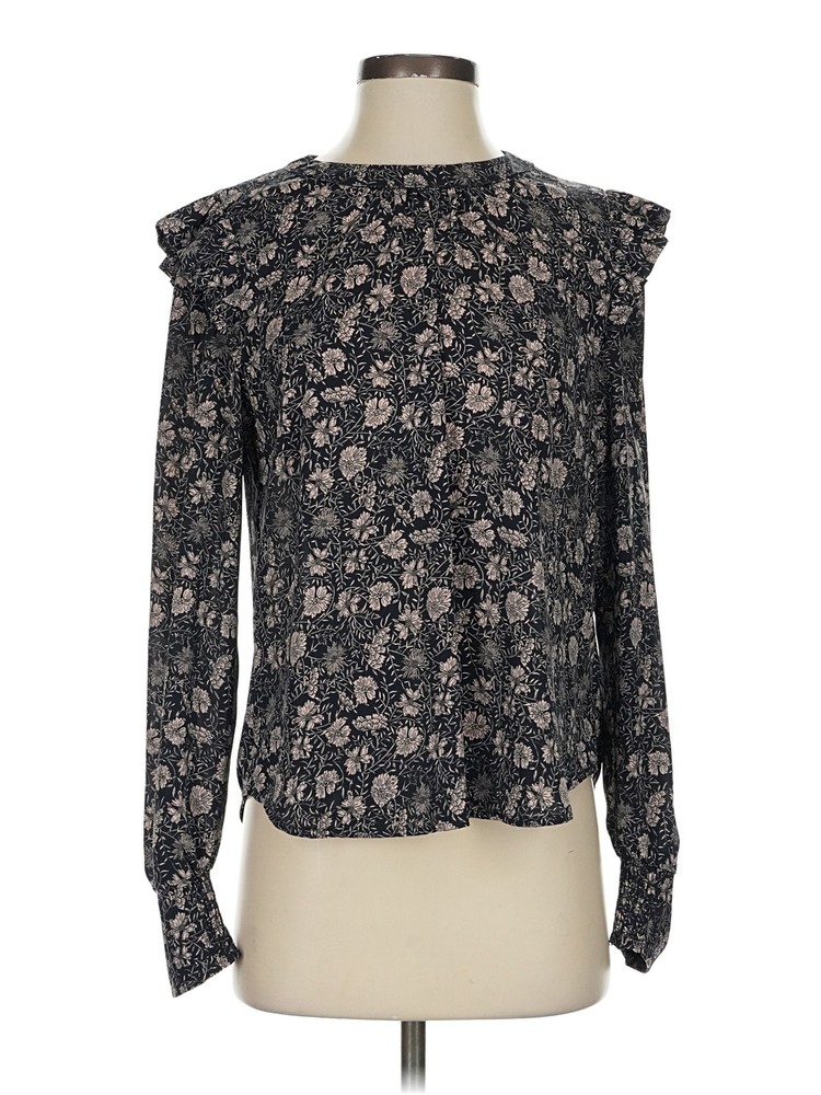 Evereve Women Black Long Sleeve Blouse XS