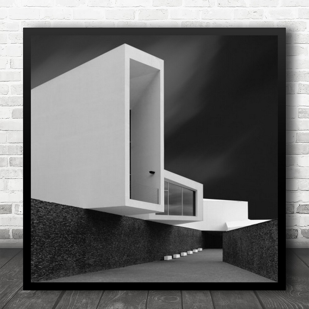 Architecture Contrast Shapes Pocinho Portugal Tunnel Sharp Square Wall Art Print