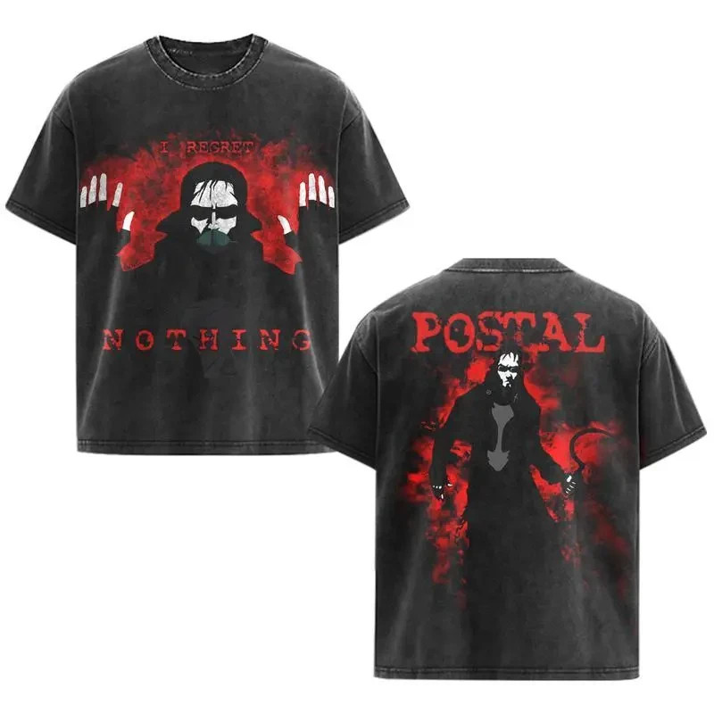 Postal I Regret Nothing Tee, Dark Vintage Game T-Shirt
