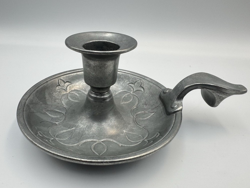 Fuller Craft Vintage 40A Pewter Candle Holder