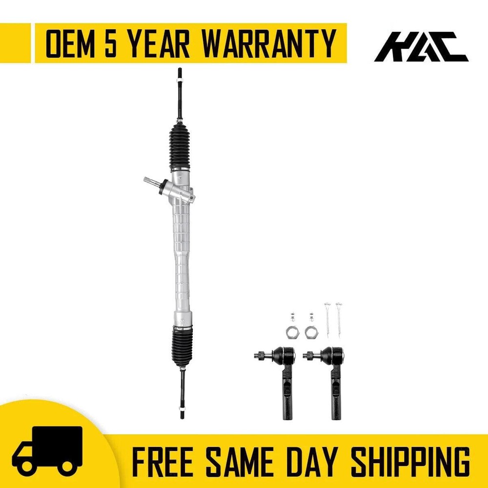 Manual Steering Rack & Pinion Outer Tie Rod Ends For Pontiac G6 Chevy Malibu