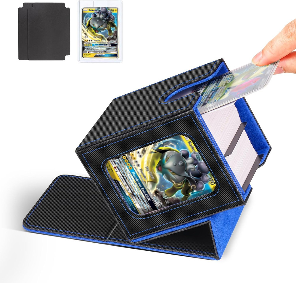 Card Deck Box for MTG Commander, Magnetic Card Display Case,Tcg Card Storage Box