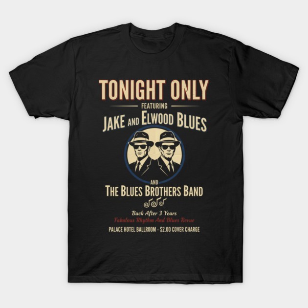 Blues Brothers Concert Poster Graphic T Shirt Classic Music Comedy Movie Unisex