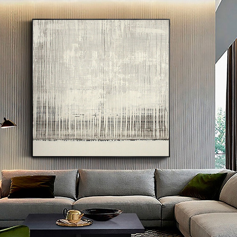 Acrylic Painting Line Abstract Painting Contemporary Art Wall Art Home Decor