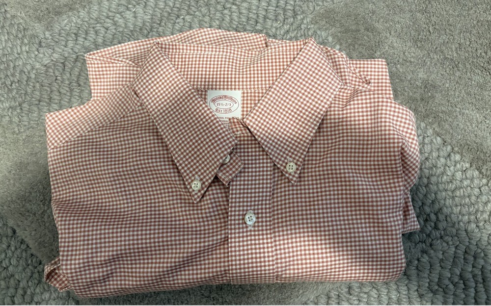 EUC Men's Brooks Brothers Non-Iron Button-Down Long Sleeve Shirt - 15 1/2 2-3