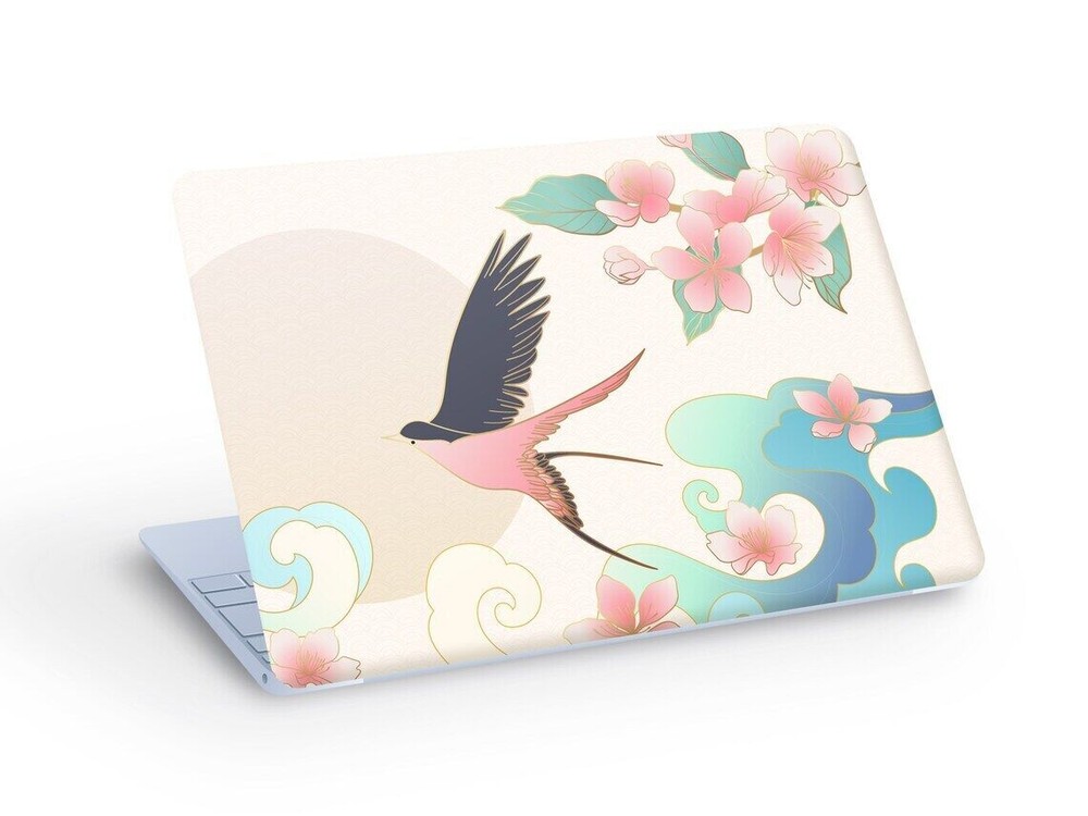 SWALLOW Bird LAPTOP SKIN Decal Sticker, Swallow Bird Laptop Skin - Custom Size