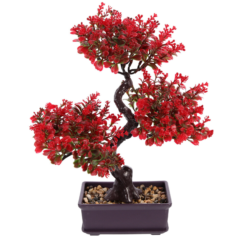 Decoration Artificial Tree Plant Bonsai Desk Decorations Office