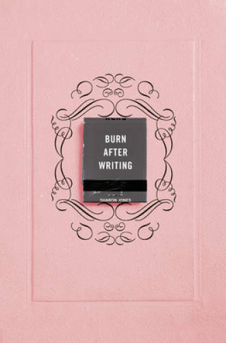 Burn After Writing Pink Journal by Sharon Jones - Good Condition Paperback