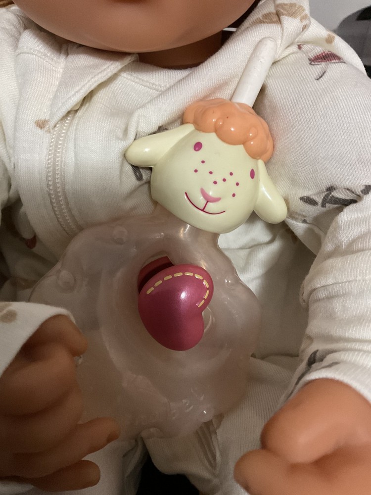 Vintage Zapf Creations Baby Annabell Doll Sheep Bottle With Heart