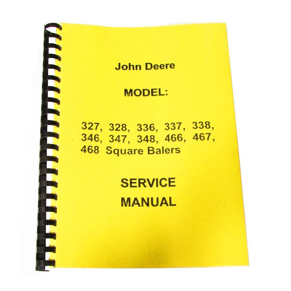Fits John Deere 337 Square Baler Service Manual RAP82046_2
