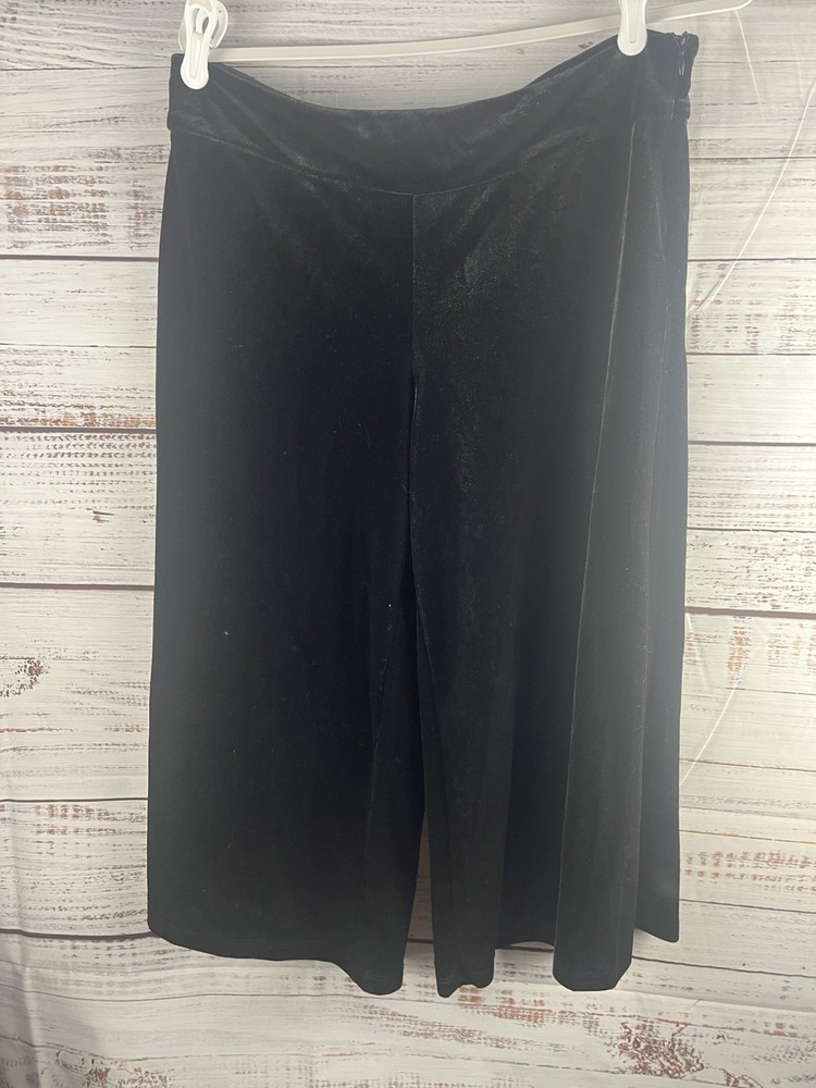 Velvet Velour Gaucho Palazzo Pants Size 10 by Larry Levine