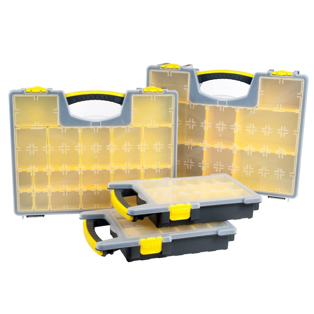 75-Piece Portable Storage Organizer Box Set in Yellow - MJ4645102