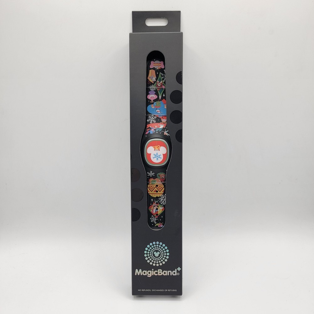 Disney Parks Holidays Christmas Magic Band Plus Stitch Tinker Bell Simba Genie